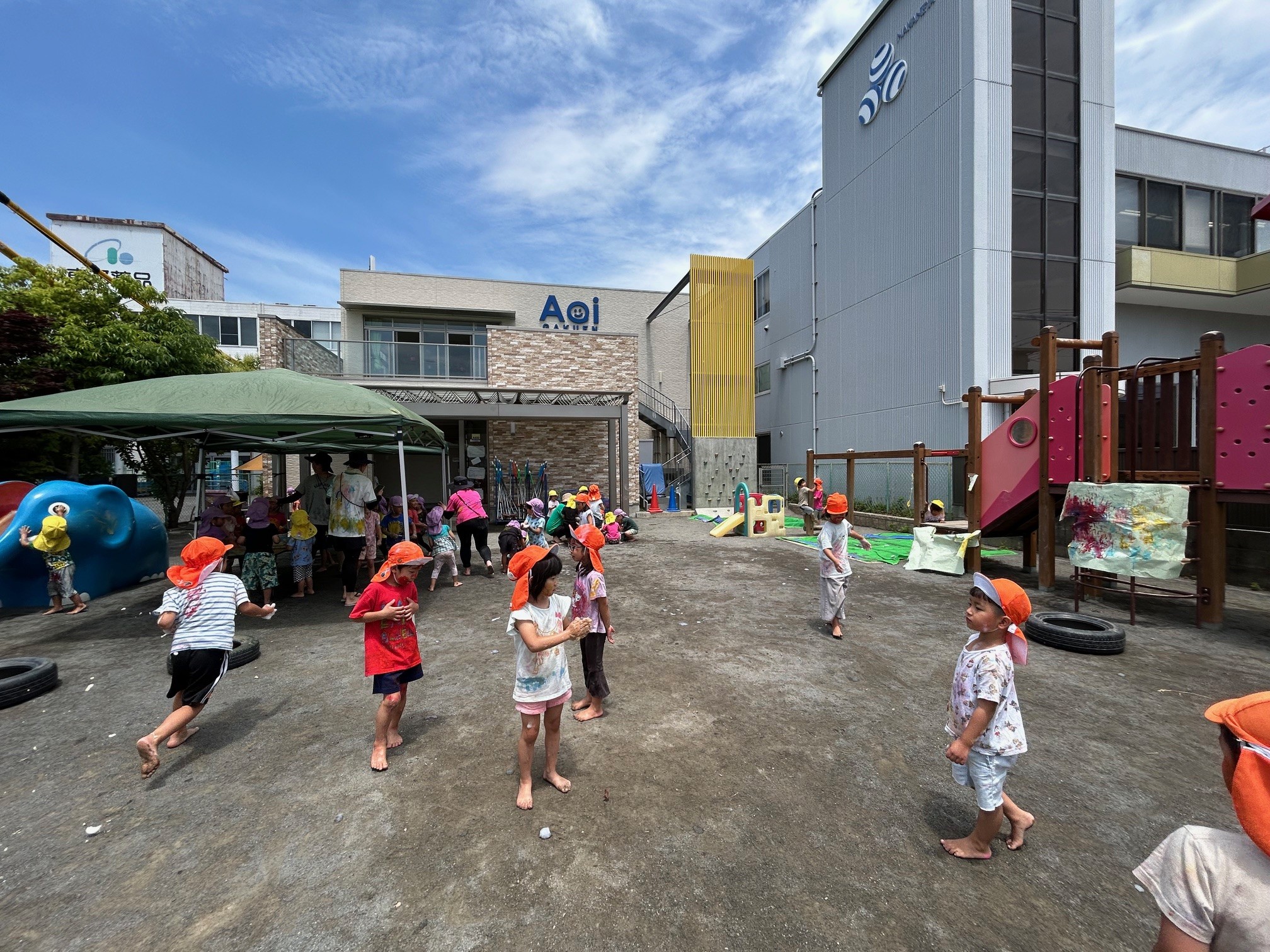 ボディペイント遊び