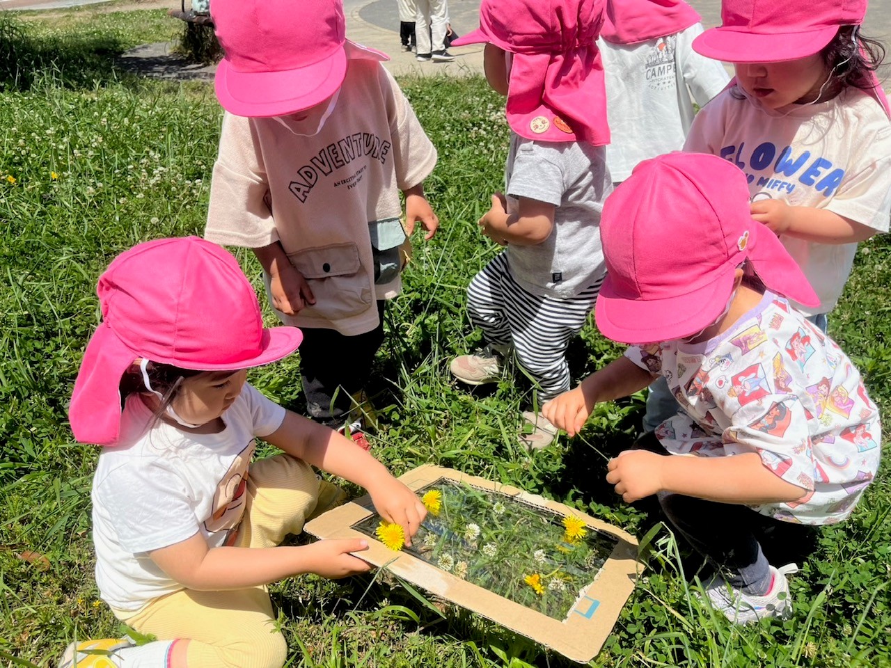 「２歳児　お花集め」